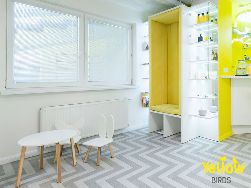 Детская зона в студии Yellow Birds